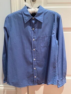 Vtg GAP Classic Blue Button-Up Shirt Size M